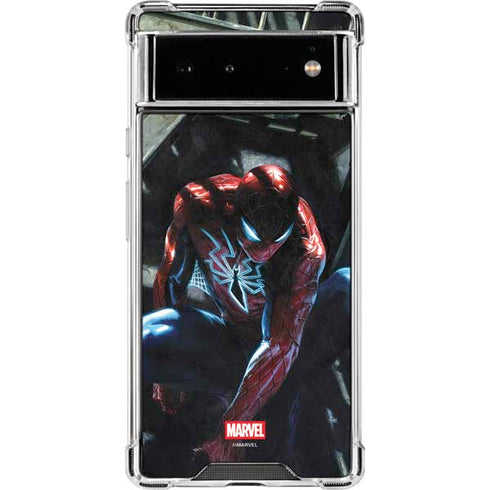 Marvel Spiderman New Suit Spiderman Google Pixel 6 Clear Case